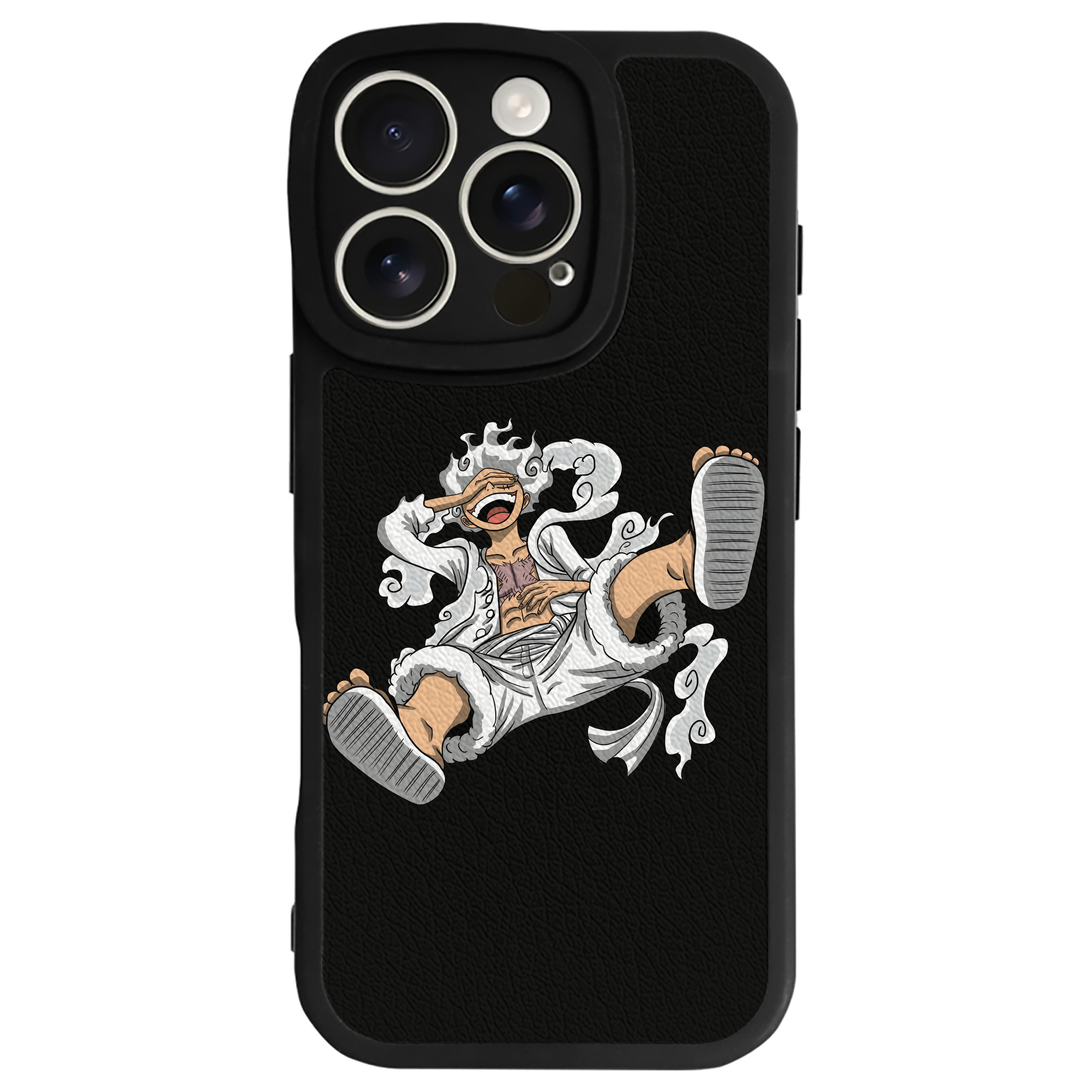 （画像用） ワンピース モンキー・D・ルフィ ONE PIECE Monkey D. Luffy 【iPhone 16シリーズ対応】シリコンスマホケース（レザー調） 材質：シリコン